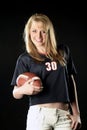 Female Football Player Royalty Free Stock Photo