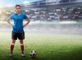 Female football player Royalty Free Stock Photo