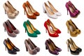 Female footwear collection Royalty Free Stock Photo