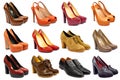 Female footwear collection Royalty Free Stock Photo