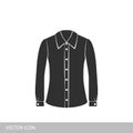 Female formal blouse with long sleeves.