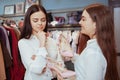 Female friends enjoying shopping together