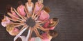 Composite image of female friends supporting breast cancer awareness Royalty Free Stock Photo