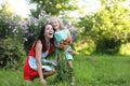 Female gardener holding fresh organic vegetables from farm. Harvest time Royalty Free Stock Photo