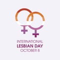 International Lesbian Day vector