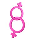 Female Gender Symbols Women`s International Day Concept