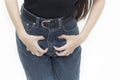 Female genital itching Royalty Free Stock Photo