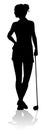 Golfer Golf Sports Person Silhouette Royalty Free Stock Photo