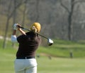 Female Golfer taken from behind Royalty Free Stock Photo