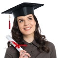 Female Graduate With Certificate