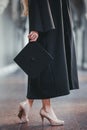 Female graduate in university Royalty Free Stock Photo