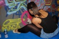Female graffiti artist