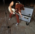 Female guitarist