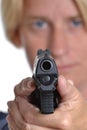 Female Gun Royalty Free Stock Photo