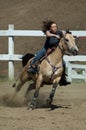 Female Gymkhana racer Royalty Free Stock Photo