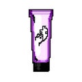 female hand cream game pixel art vector illustration Royalty Free Stock Photo