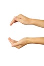 Female hand gestures, close up Royalty Free Stock Photo