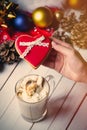 Female hand holding a cookie Royalty Free Stock Photo