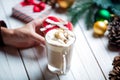 Female hand holding a cookie Royalty Free Stock Photo