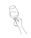 Female Hand Holding Wine Glass Royalty Free Stock Photo