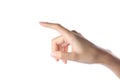 Female Hand Pointing Selection Royalty Free Stock Photo