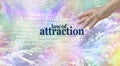 Make use of the Law of Attraction Word Cloud Royalty Free Stock Photo