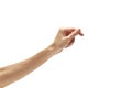 Female hand on a white background Royalty Free Stock Photo