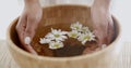 Female Hands With Bowl Of Aroma Water