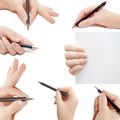 Female hands,collage Royalty Free Stock Photo