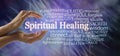 Words associated with Spiritual Healing Word Cloud Royalty Free Stock Photo