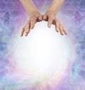 Energy Healer`s vortexing Message Background Royalty Free Stock Photo