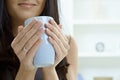 Female hands holding tea cup Royalty Free Stock Photo