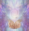 Offering you Vortex Energy Healing Royalty Free Stock Photo