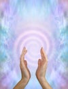 Beautiful spiritual spiral of healing energy Royalty Free Stock Photo