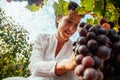 Female Harvesting Grape