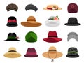 Female hats and caps Royalty Free Stock Photo