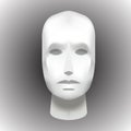 Female Head Blank Mannequin - Front view vector EPS