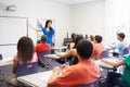 Female High School Teacher Taking Class Royalty Free Stock Photo