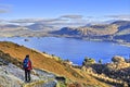 Female Hiker above Derwent Water