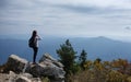 Female hiker in Seorak Mountain, South Korea Royalty Free Stock Photo