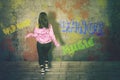 Female hip-hop dancer dancing with sweatshirt Royalty Free Stock Photo