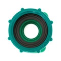 Female hose coupling washer view Royalty Free Stock Photo