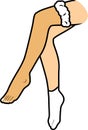 Female hosiery. Icon for design