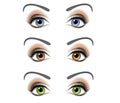 Female Human Eyes Illustration