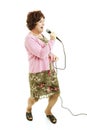 Female Impersonator Singing Royalty Free Stock Photo