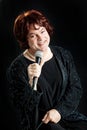 Female Impersonator Singing Royalty Free Stock Photo