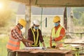 Female inspectors at construction site Royalty Free Stock Photo