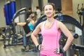 Female instructor portrait at a gym Royalty Free Stock Photo