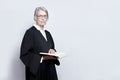 Female judge lawyer advocate gown Royalty Free Stock Photo