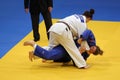 Female judo fighters Royalty Free Stock Photo